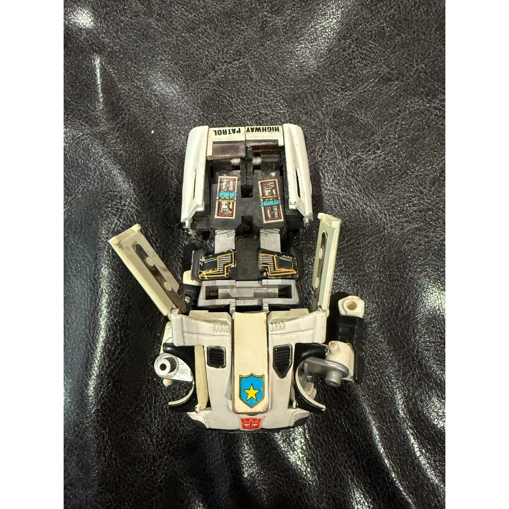 Vintage Transformers Highway Patrol Autobot Robot Toy G1‎ White missing parts